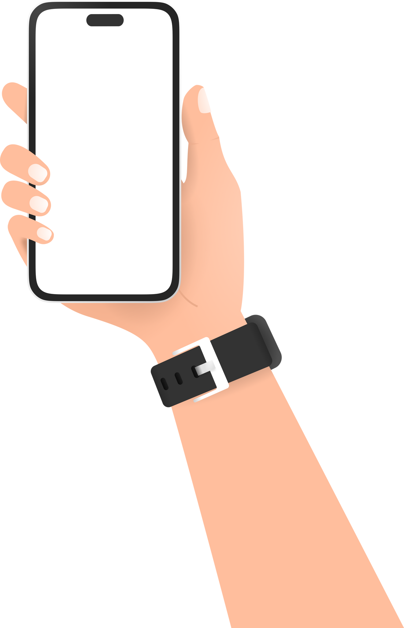hand holding phone